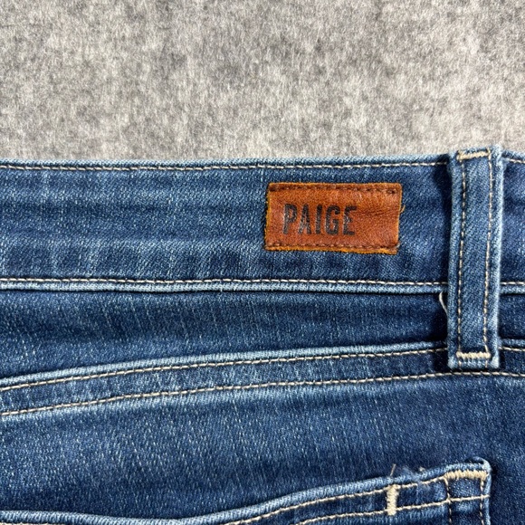 Paige Womens Medium Wash Distressed‎ Verdugo Ankle Jeans Siz e30 - Picture 6 of 15